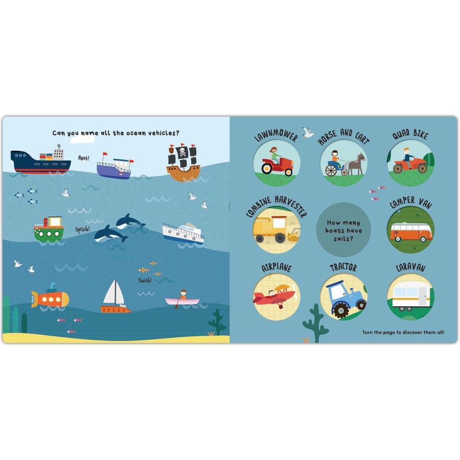 Turn and Learn: Vehicles that Go! Go! Go! - Kids Book - Hardie Grant