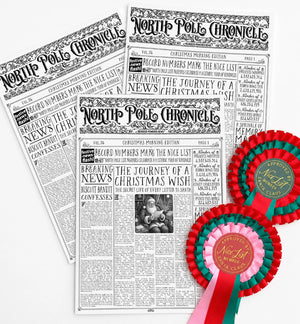 Christmas Newspaper Activity Booklet - Set of 2 - Vol. 26 - Black Bow Studio