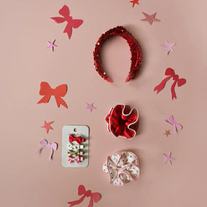 Festive Double Ruffle Scrunchies - Rockahula Kids