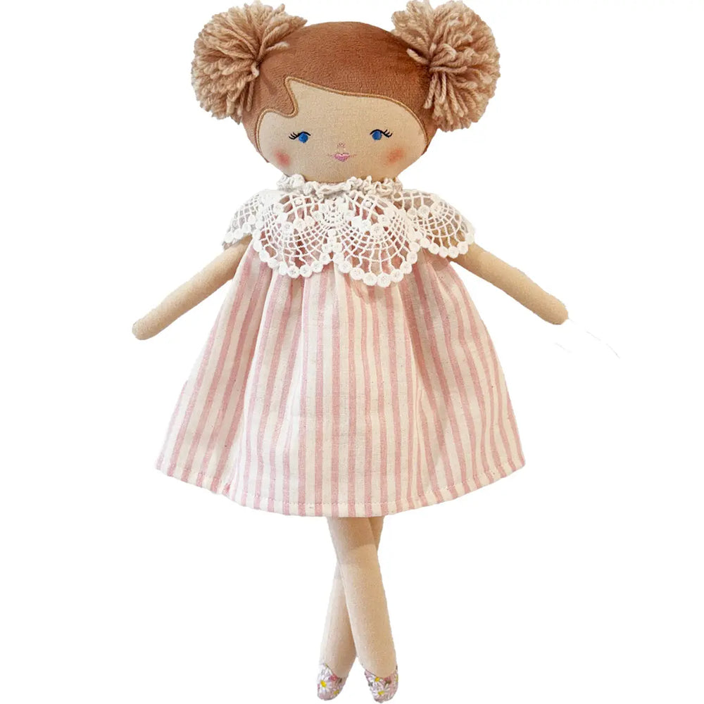 Aggie Doll 45cm Pink Stripe - Alimrose