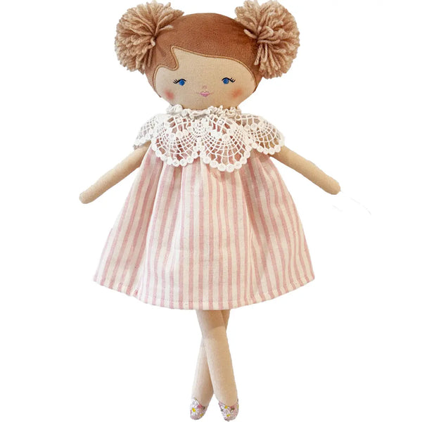 Aggie Doll 45cm Pink Stripe - Alimrose