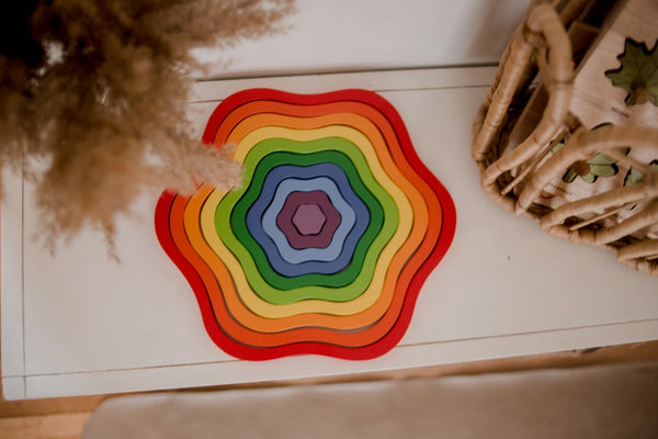 Rainbow Flowers Puzzle - Q Toys