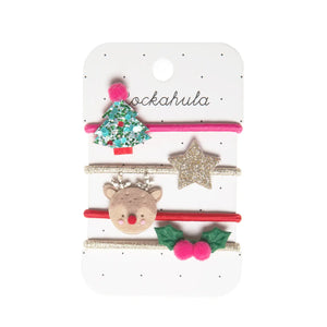 Festive Christmas Ponies Hair Accessories - Rockahula Kids