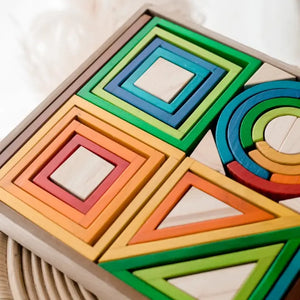 Rainbow Nesting Blocks - Q Toys