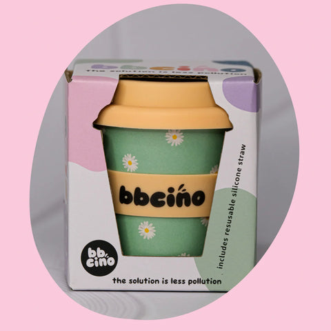 Reusable Babycino Cup - Daisy Green - BBcino