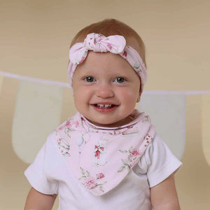 Alice’s Tea Party Organic Dribble Bib - Snuggle Hunny