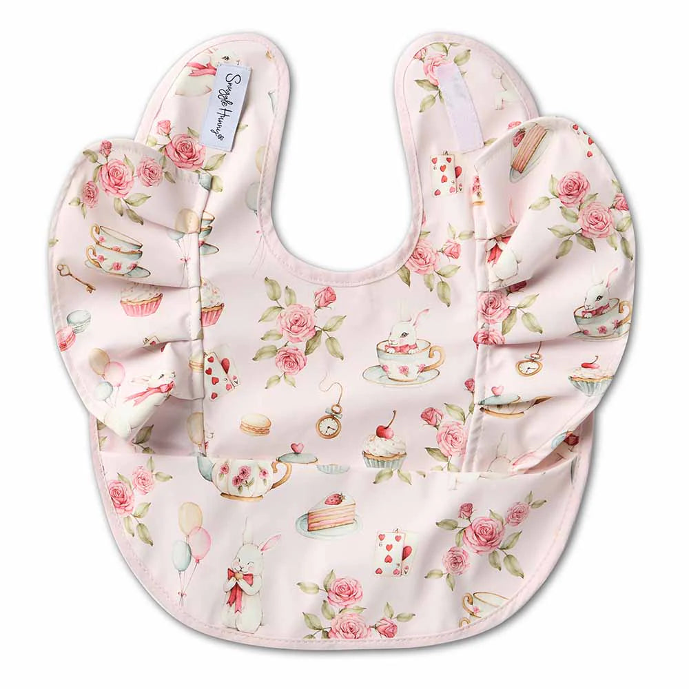 Alice’s Tea Party Frill Snuggle Bib - Snuggle Hunny