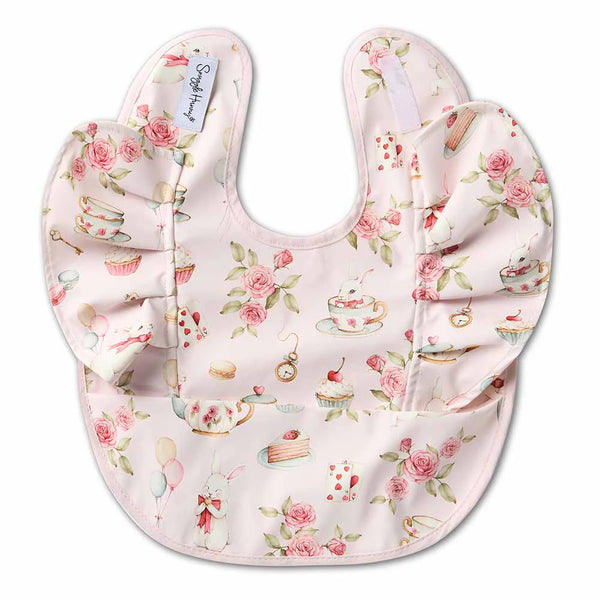 Alice’s Tea Party Frill Snuggle Bib - Snuggle Hunny