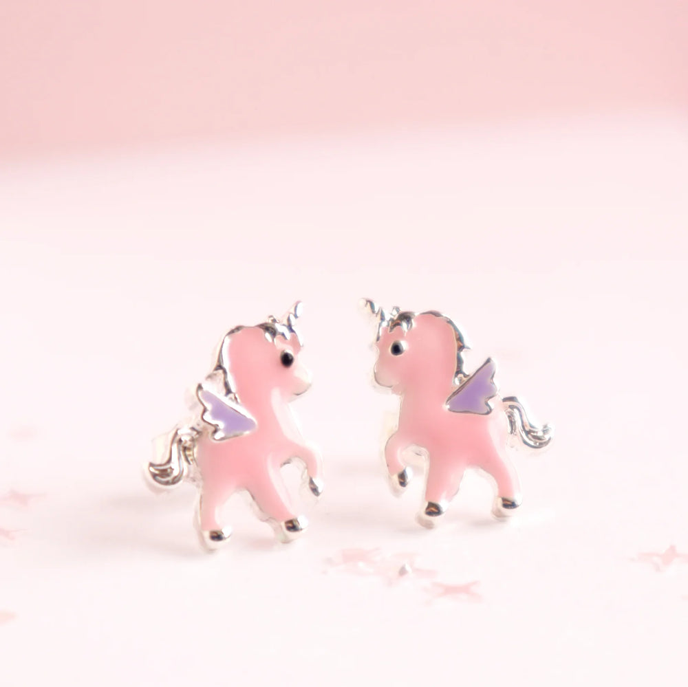 Pink Unicorn Earrings - Fairy Box - Lauren Hinkley
