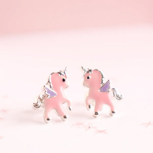 Pink Unicorn Earrings - Fairy Box - Lauren Hinkley