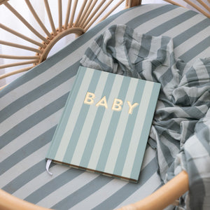Baby Journal - Sage Stripe - Fox & Fallow