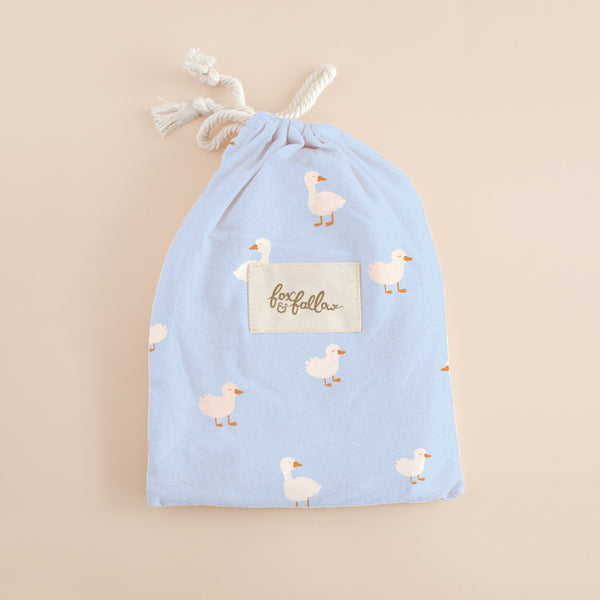 Blue Ducks Organic Fitted Bassinet Sheet/Change Pad Cover - Fox & Fallow