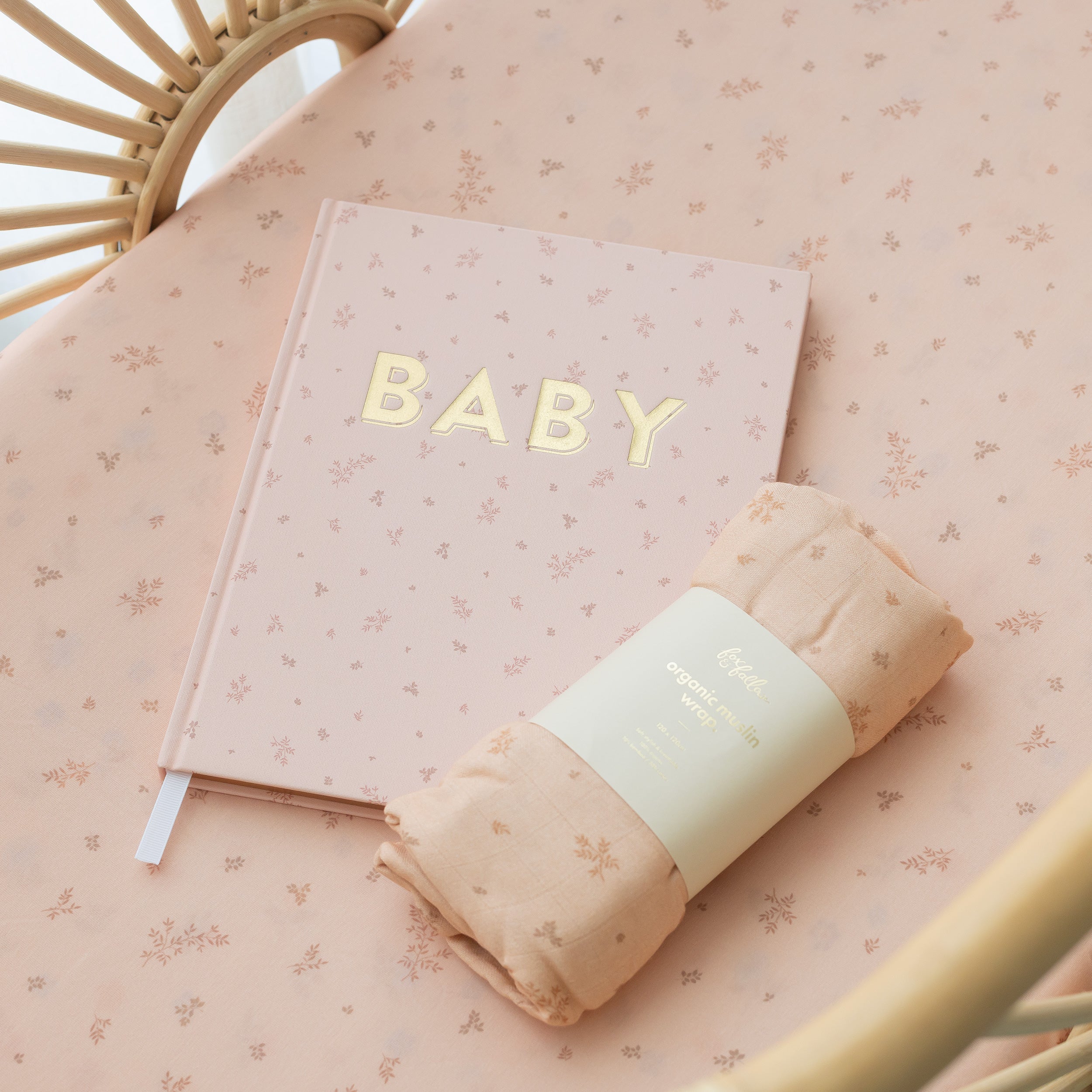 Wild Ruscus Muslin Wrap Swaddle - Fox & Fallow