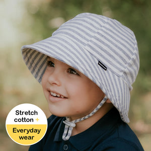 Toddler Bucket Sun Hat - Grey Stripe - Bedhead