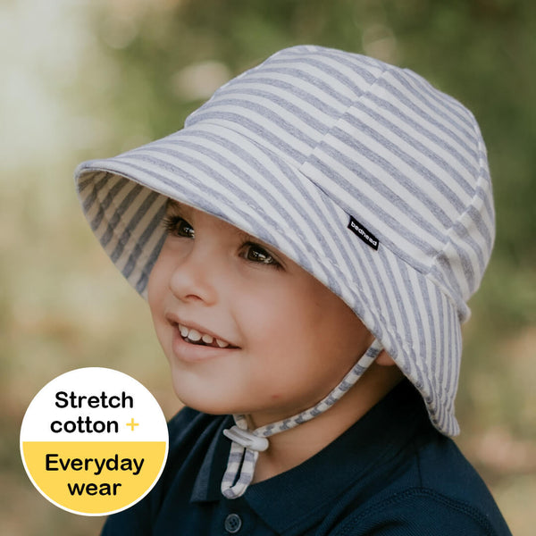 Toddler Bucket Sun Hat - Grey Stripe - Bedhead