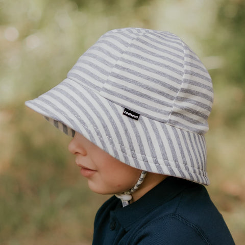 Toddler Bucket Sun Hat - Grey Stripe - Bedhead