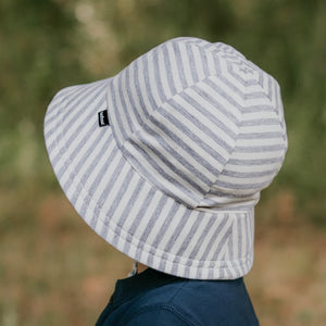 Toddler Bucket Sun Hat - Grey Stripe - Bedhead