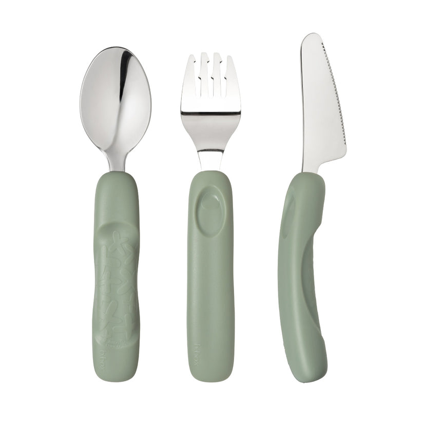 Jnr cutlery trio - sage - B Box