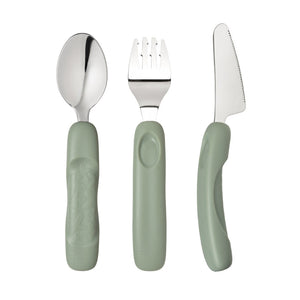 Jnr cutlery trio - sage - B Box
