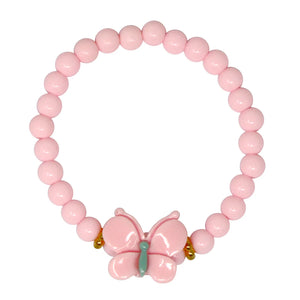 Ballet Butterfly 3-pack Bracelet Set - Pink Poppy