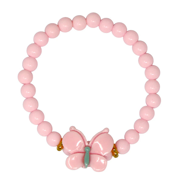 Ballet Butterfly 3-pack Bracelet Set - Pink Poppy