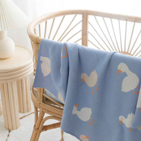 Blue Ducks Blanket - Fox & Fallow