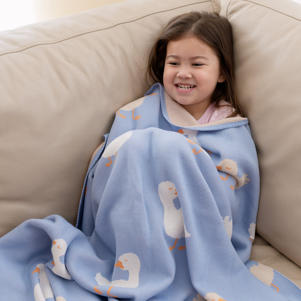 Blue Ducks Blanket - Fox & Fallow