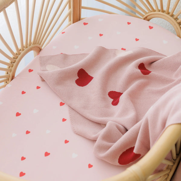 Little Hearts Blanket - Fox & Fallow
