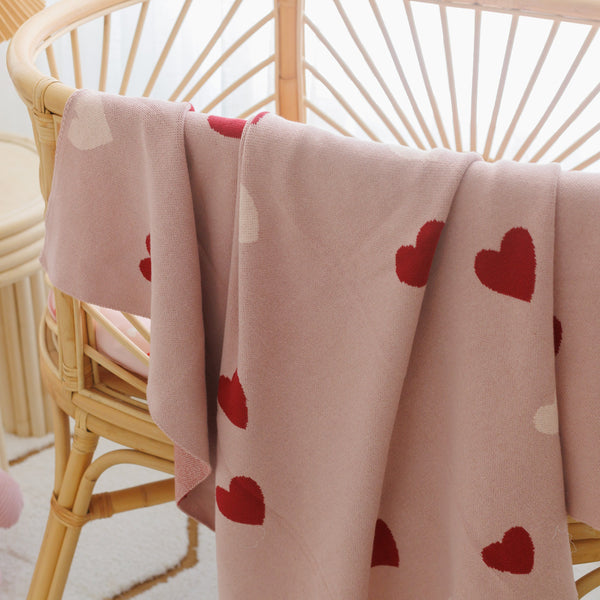 Little Hearts Blanket - Fox & Fallow