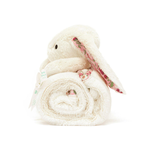 Blossom Cream Bunny 'Berry' Blankie - Jellycat