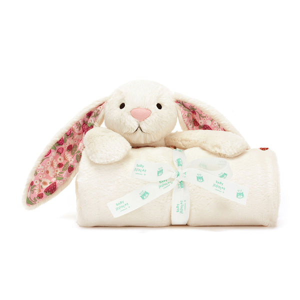 Blossom Cream Bunny 'Berry' Blankie - Jellycat