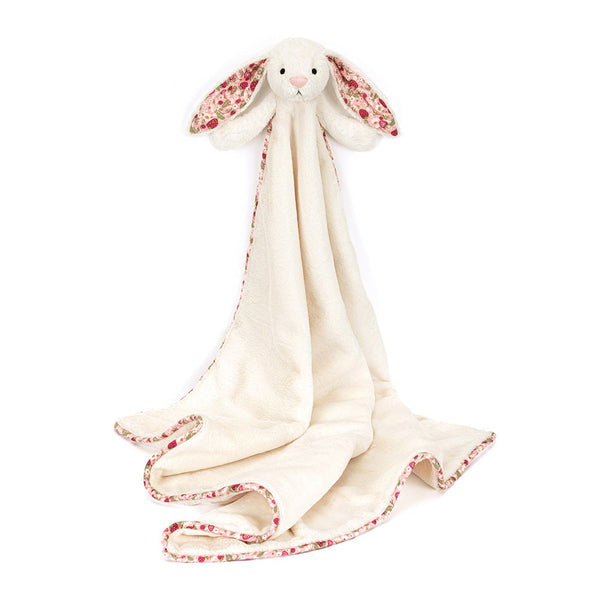 Blossom Cream Bunny 'Berry' Blankie - Jellycat