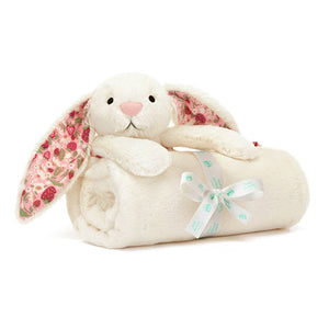 Blossom Cream Bunny 'Berry' Blankie - Jellycat