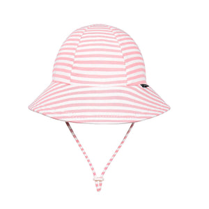 Kids Ponytail Bucket Sun Hat - Pink Stripe - Bedhead
