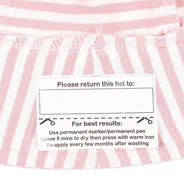 Kids Ponytail Bucket Sun Hat - Pink Stripe - Bedhead