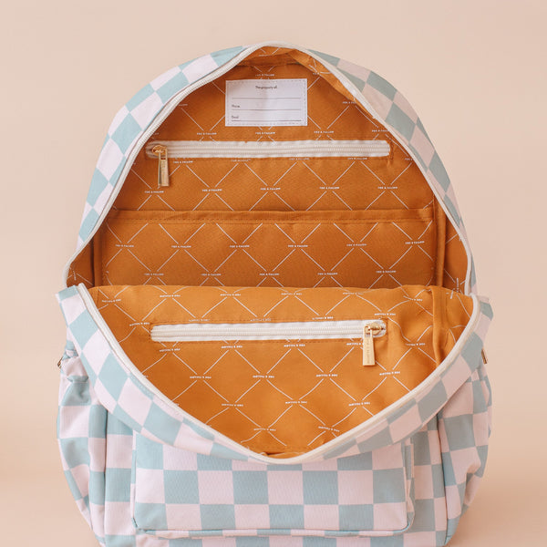 Sage Check Backpack - Fox & Fallow