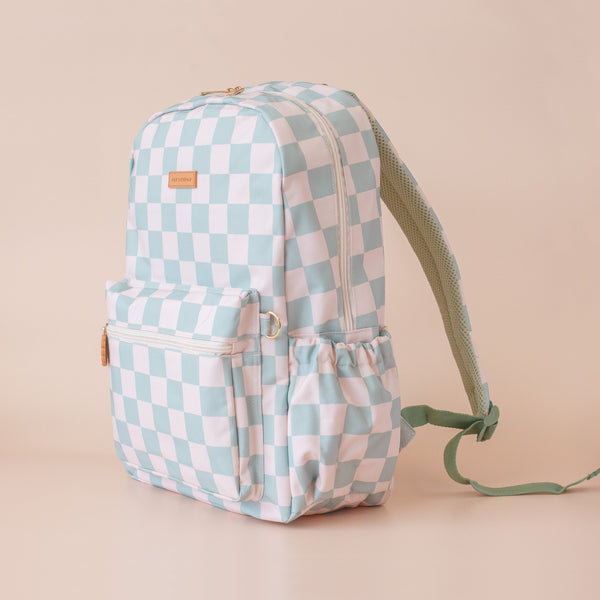 Sage Check Backpack - Fox & Fallow