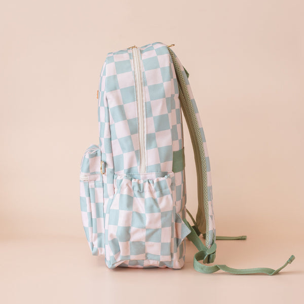 Sage Check Backpack - Fox & Fallow