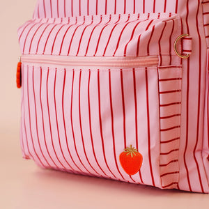 Strawberry Stripe Backpack - Fox & Fallow