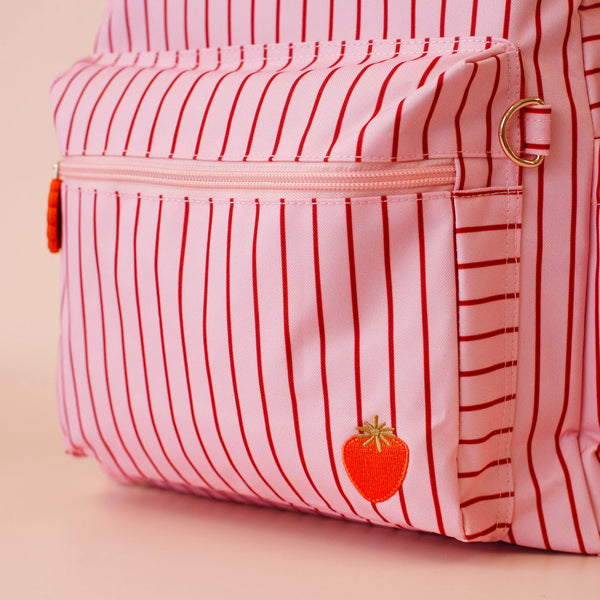 Strawberry Stripe Backpack - Fox & Fallow