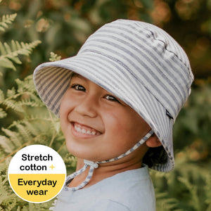 Classic Bucket Sun Hat - Grey Stripe - Bedhead