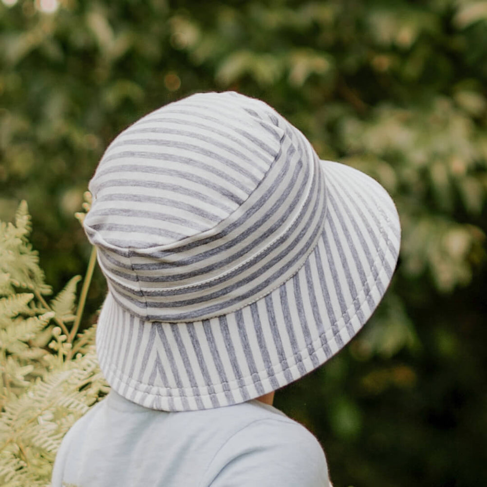 Classic Bucket Sun Hat - Grey Stripe - Bedhead