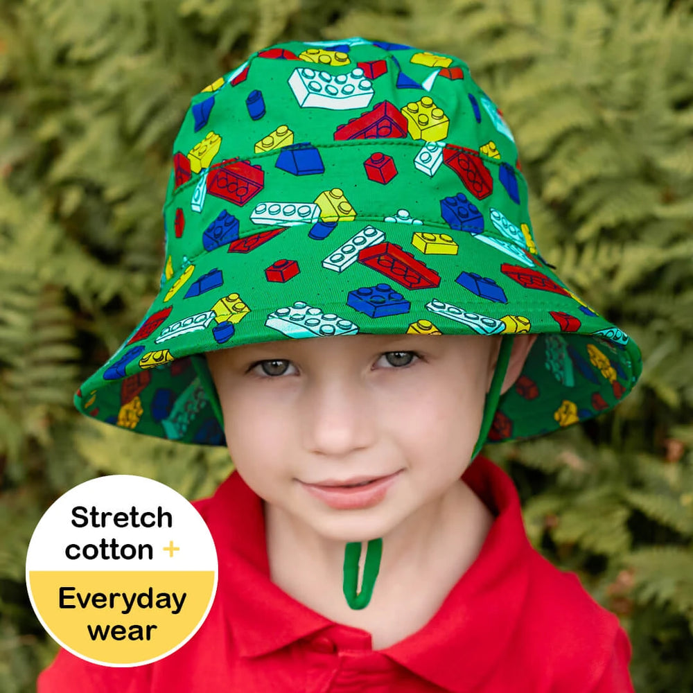 Classic Bucket Sun Hat - Blocks - Bedhead