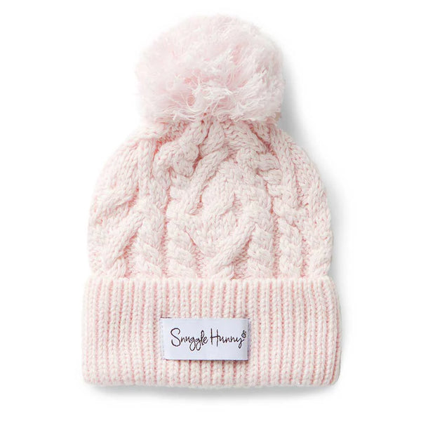 Blush Pink Organic Knit Beanie - Snuggle Hunny