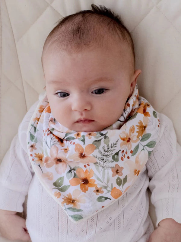 Bandana Bibs - Nude & Bloom - 2 pack -  Bambella Designs