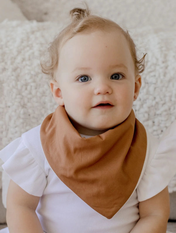 Bandana Bibs - Cheetah & Chestnut - 2 pack - Bambella Designs