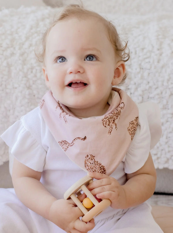 Bandana Bibs - Queen of the Jungle & Chestnut - 2 pack - Bambella Designs