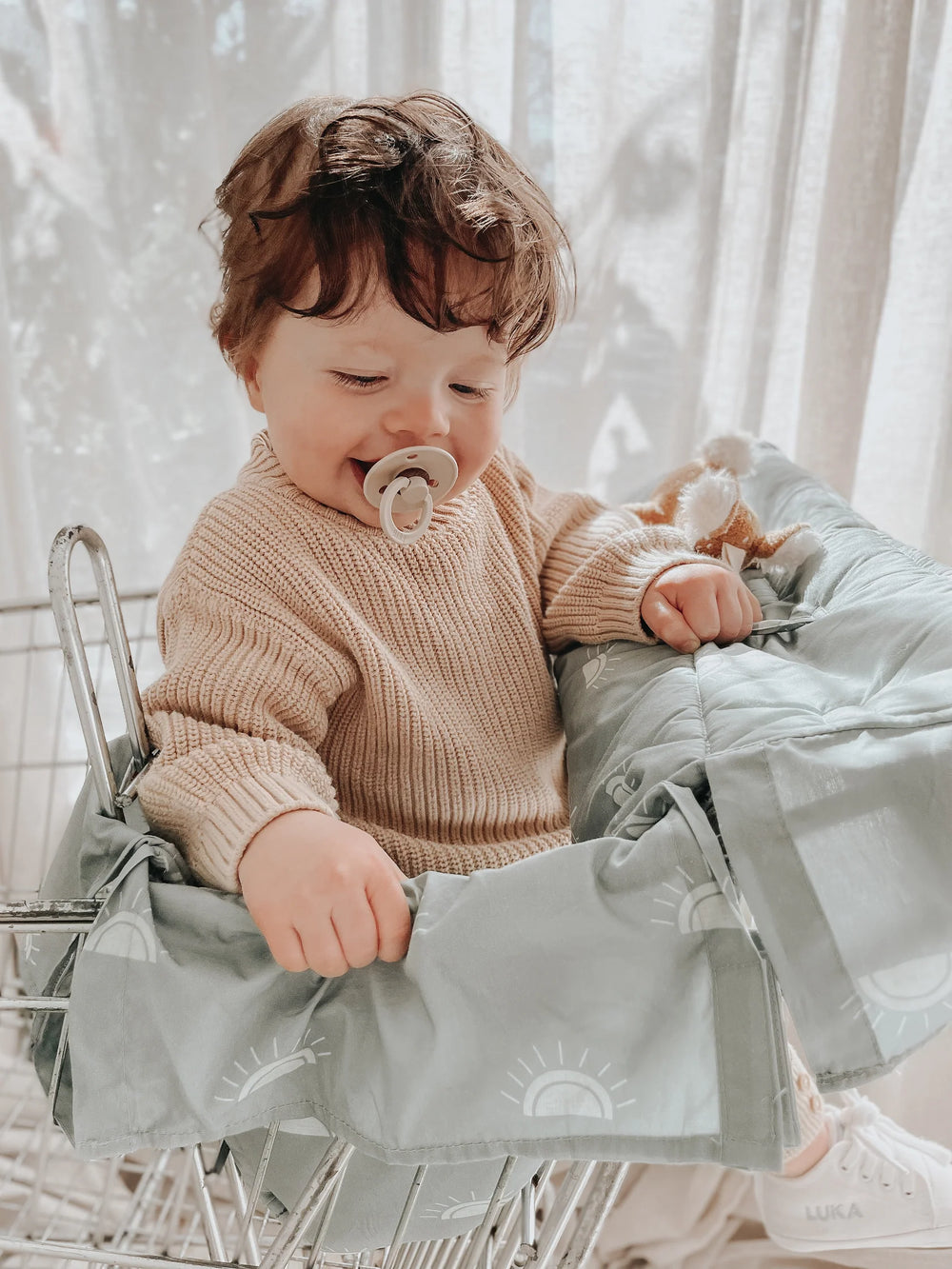 Double Trolley Liner - Sage Sunshine - Bambella Designs