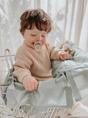 Double Trolley Liner - Sage Sunshine - Bambella Designs