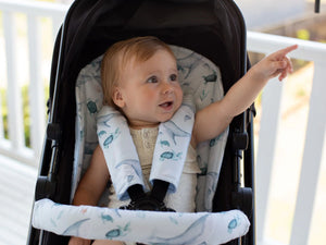 Pram Bar Cover | Turtle Bay - Bambella Designs